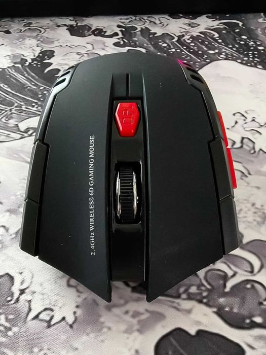 Rato Gaming 2.4GHz Wireless para Computador - Preto