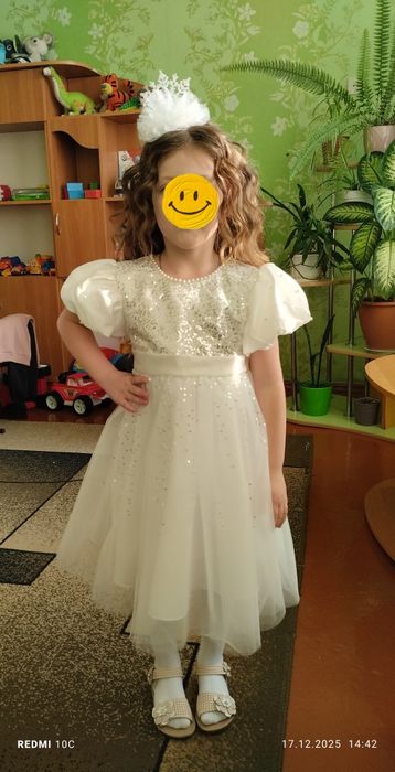 Сукня сніжинка з обручем