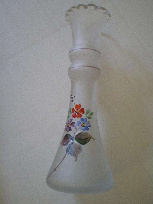 Solitário/jarra pintada á mão antiga