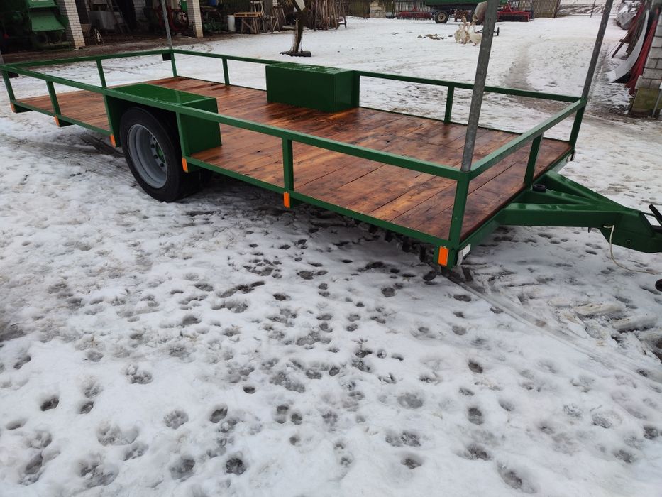 Platforma niskopodłogowa 55cm niskopodwoziowa przyczepa dłużyca do sło