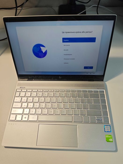 Ультрабук HP ENVY 13-ad173cl refurbished. I7-8550U, 4K touch IPS