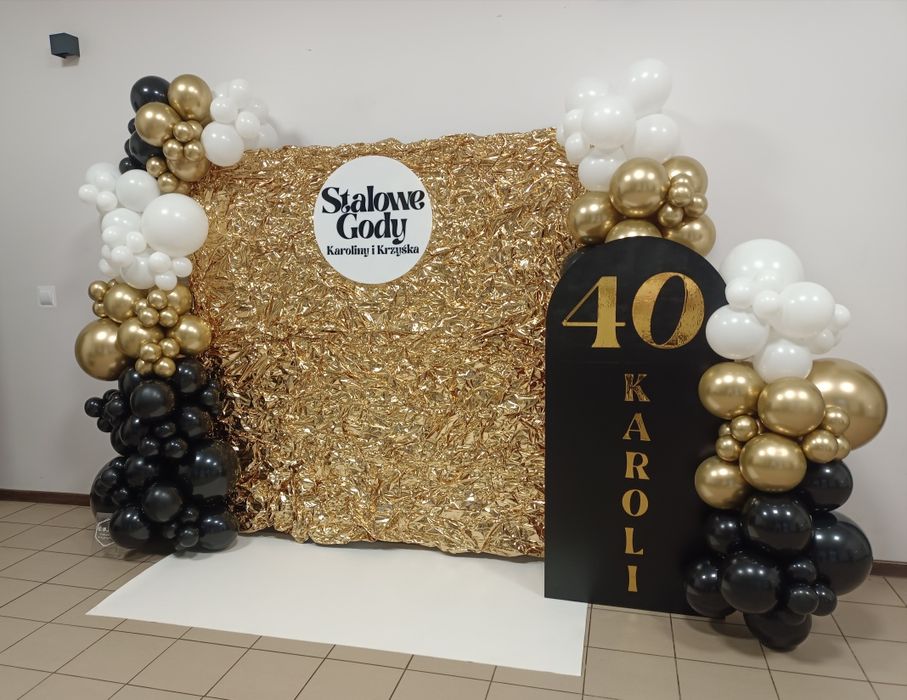 Ścianka balonowa, foto ścianka, dekoracja imprez