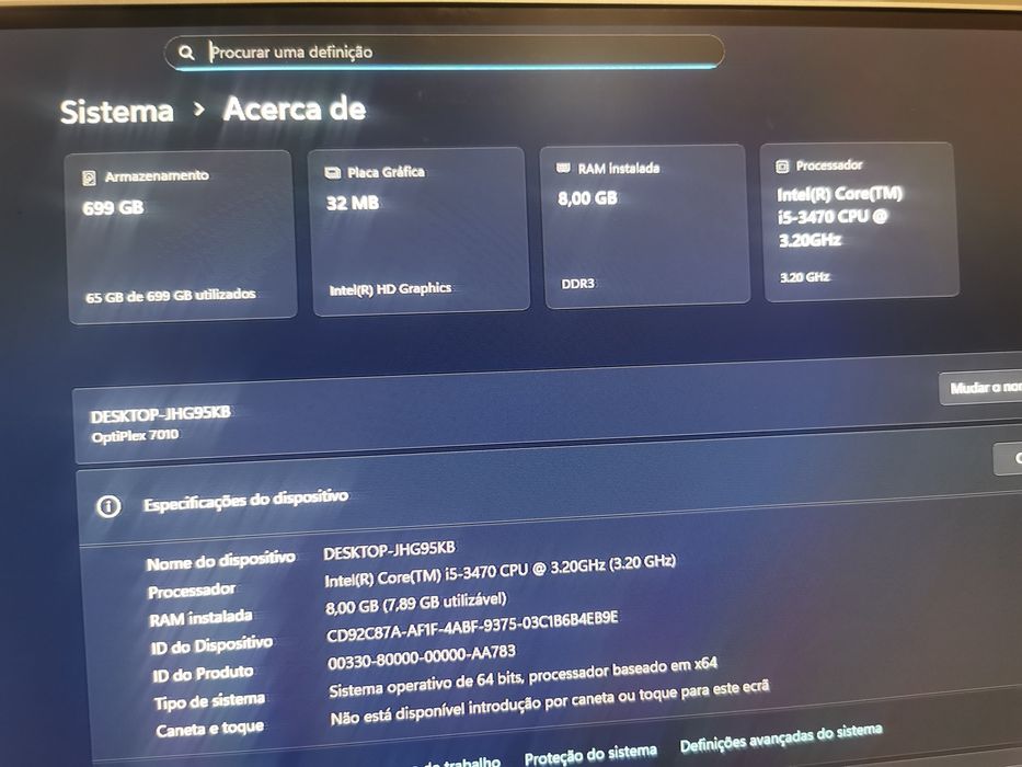 Computador Dell OptiPlex 7010 – Ideal para trabalho e estudo.