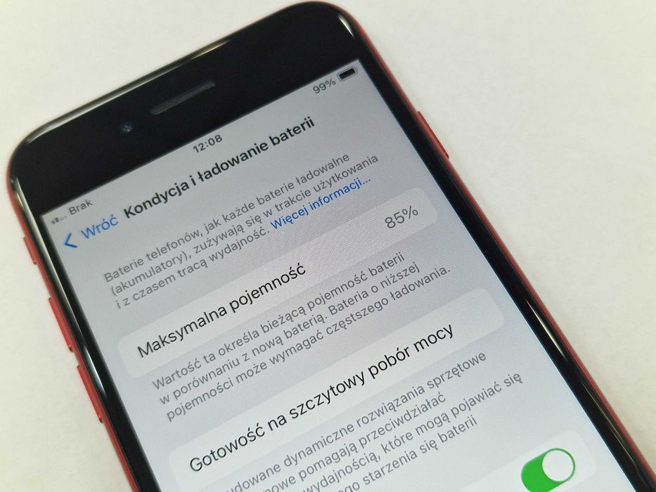 Iphone SE 2020/ 128GB/ RED/ Czerwony/ Bat 85%/ Grade A-/ Gwarancja