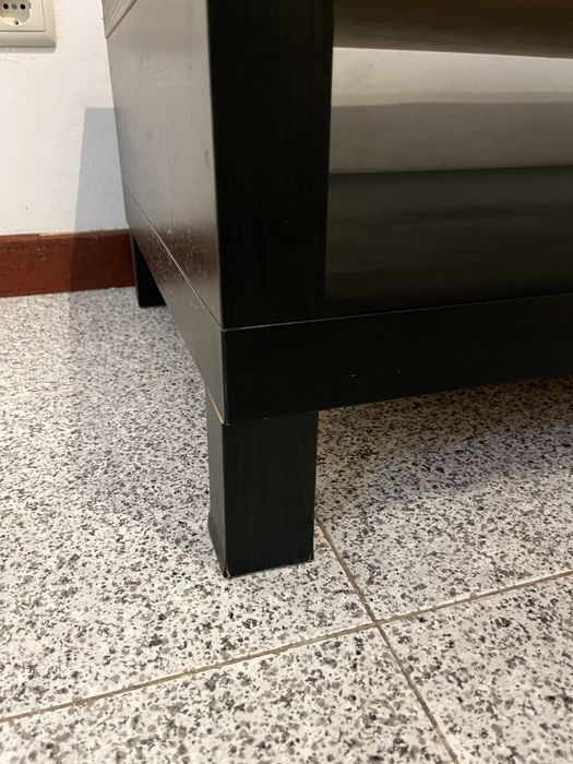 Aparador tv IKEA Lack  cor preto- castanho