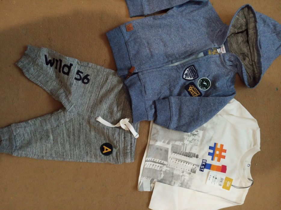 Кофта, лонгслив и штанишки Blu Kids р.74