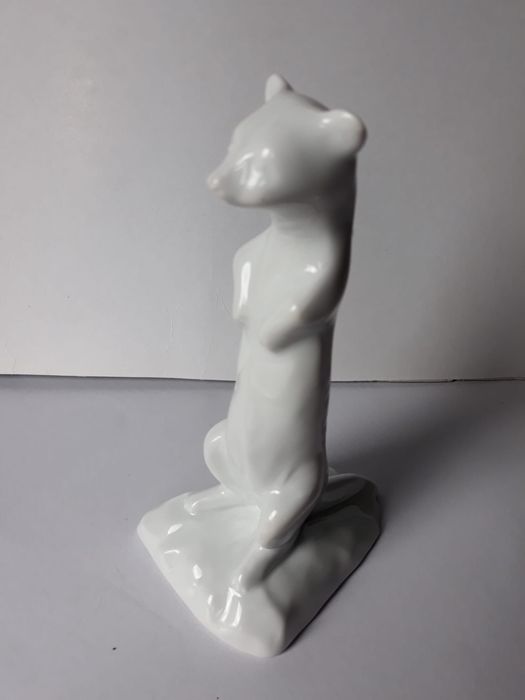 porcelanowa figurka łasica ZPS Wałbrzych PRL