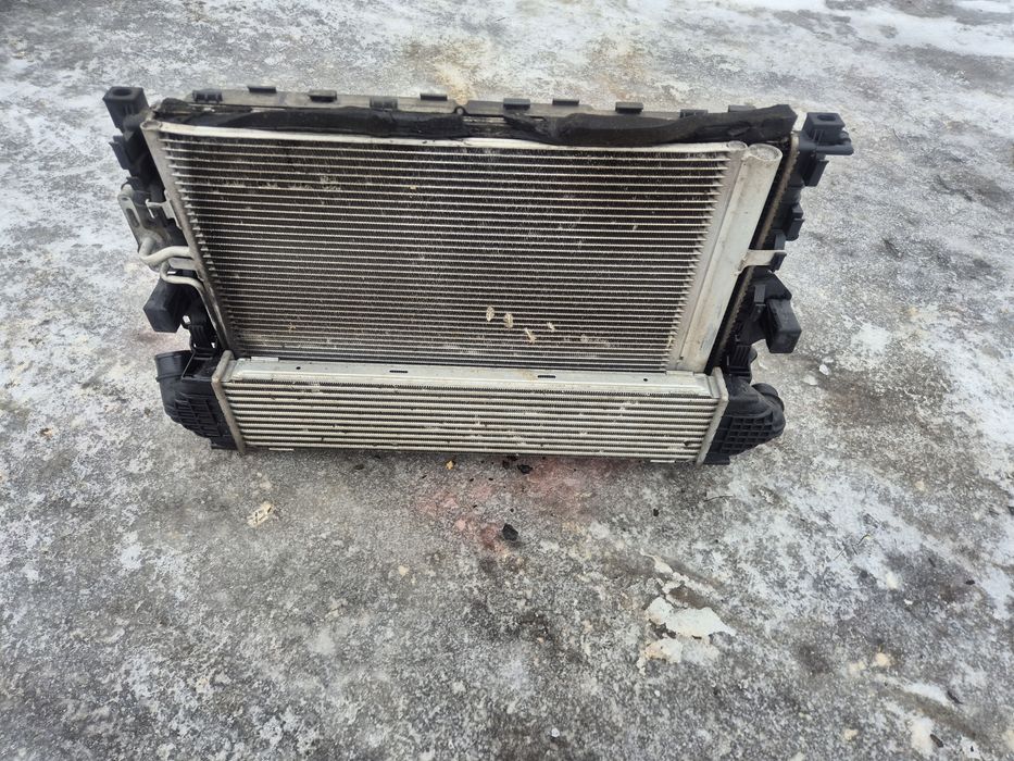 Chłodnica wody klimatyzacji intercooler komplet galaxy mk3 1.8 tdci