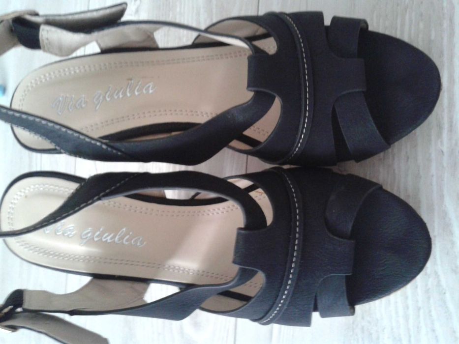 buty damskie, koturny, rozm. 38, NOWE
