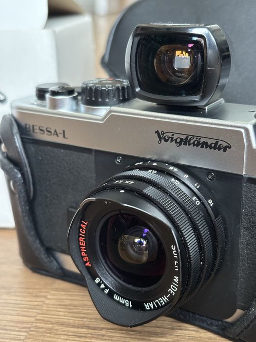 voightlander bessa L + heliar ultra wide 15mm 4.5 (Leica L39 mount)
