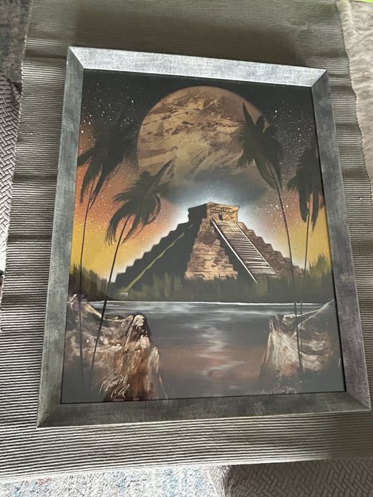 Vende-se quadro , com imagem das pirâmide  do Mexico
