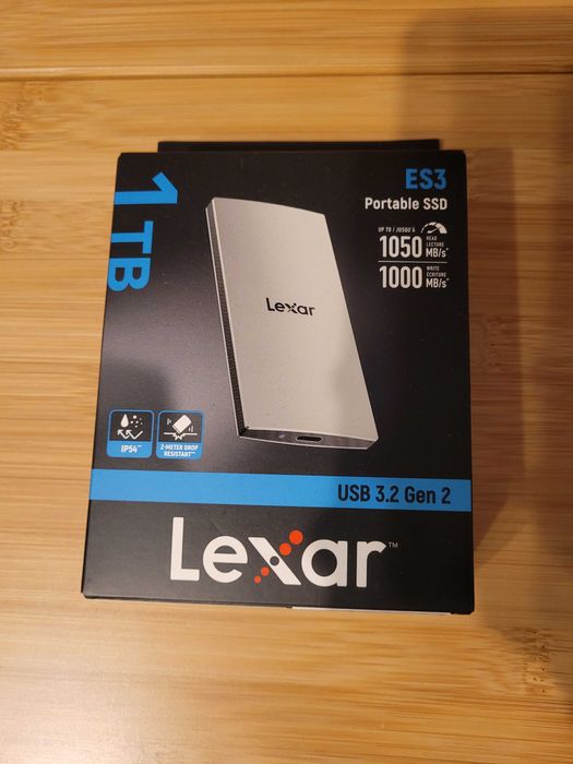 Dysk Przenośny SSD 1 TB Lexar ES3, Praktycznie Nowy GW Producenta