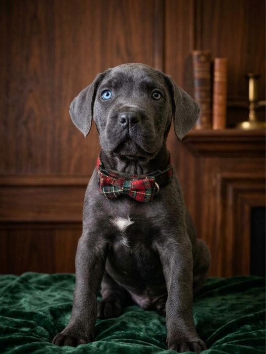Ładny błekitny  piesek Cane Corso