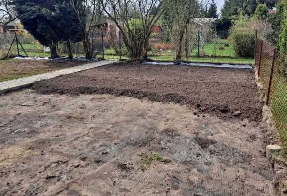 Czysta Ziemia Ogrodnicza Siana Czarnoziem Pod trawnik Humus Koparka