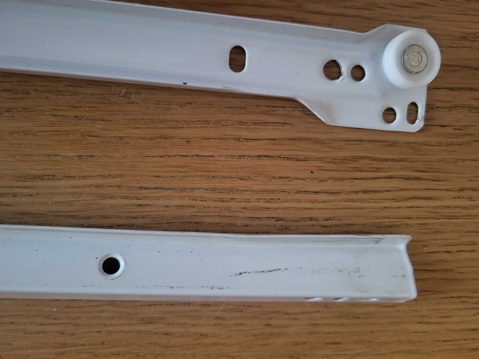 Prowadnice meblowe, rolkowe, komplet na 4 szuflady