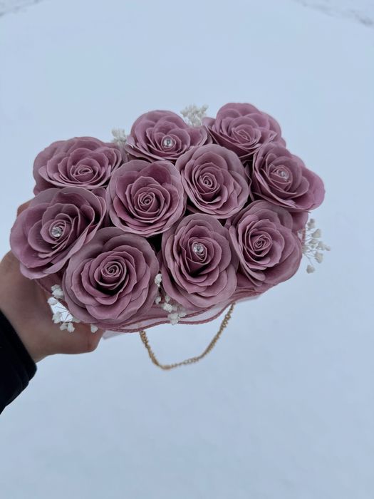 Flower box w formie torebki