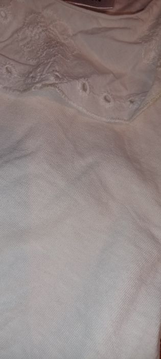 Biała bluzka dla dziewczynki 116