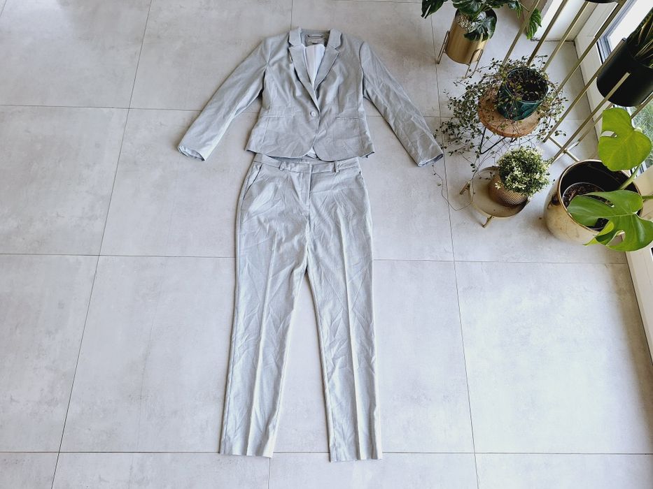Elegancki garnitur set komplet H&M  marynarka spodnie chinosy eleganck
