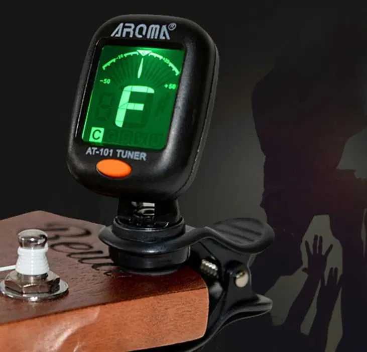 Afinador Digital LED para Guitarra Elétrica, Viola e Violão NOVO