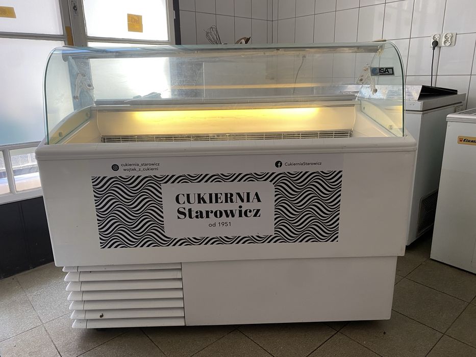 Witryna na lody ISA Isetta na 7 kuwet