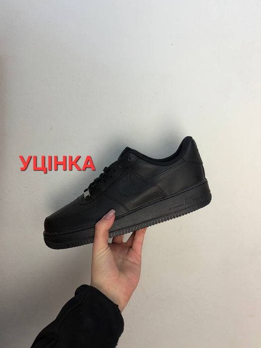 Уцінка! Nike Air force black LUX якість/ Найк Аир Форс