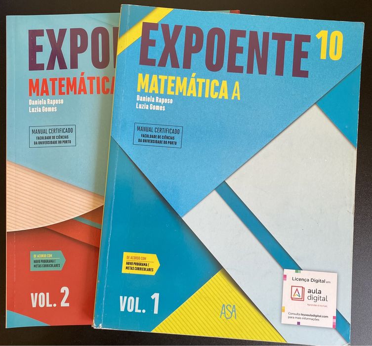 Expoente 10 ano - manuais de matemática+ caderno de atividades