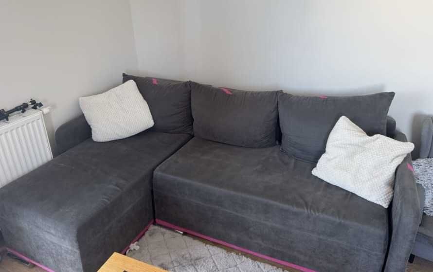 Narożnik rozkładany z funkcją spania - możliwy transport