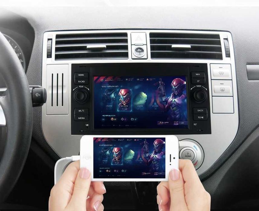 Ford Focus / C-Max / Mondeo – Radio Android 15 7” CarPlay Android Auto 1GB/16GB GPS Nawigacja Stacja Multimedialna WiFi Bluetooth PL