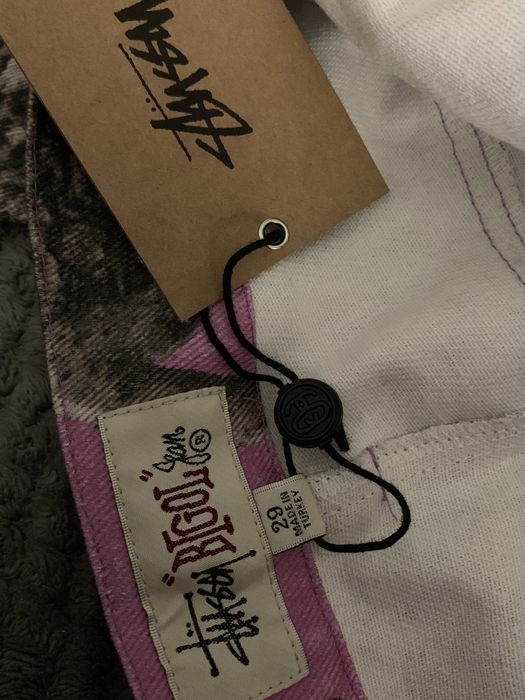 Штани камуфляж Stussy рожеві sk8 реп широкие stussy x realtree