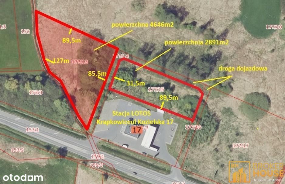 Działka, 7537.0 m², Krapkowice