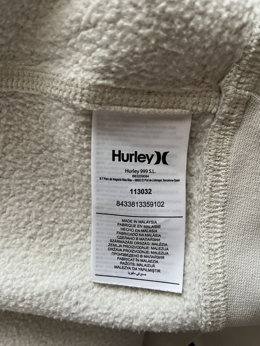 Hoodie Hurley branco mastique S