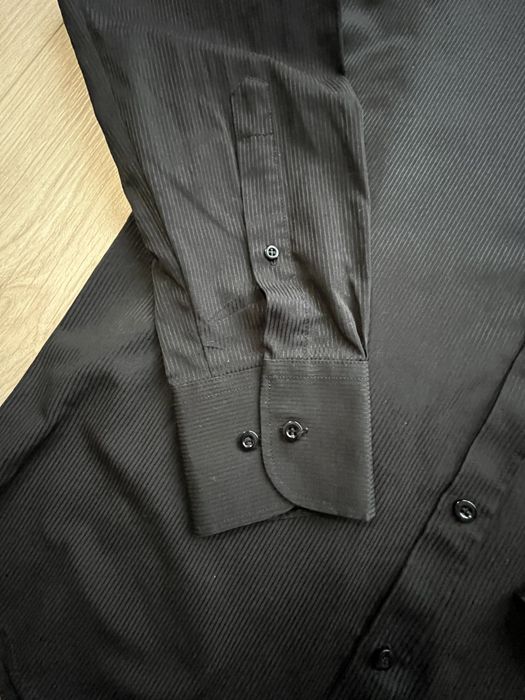 Koszula długi rękaw Recman, czarna.