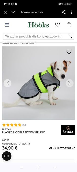 Ocieplacz dla psa ubranko płasz kurtka Traxx AKTUALNE