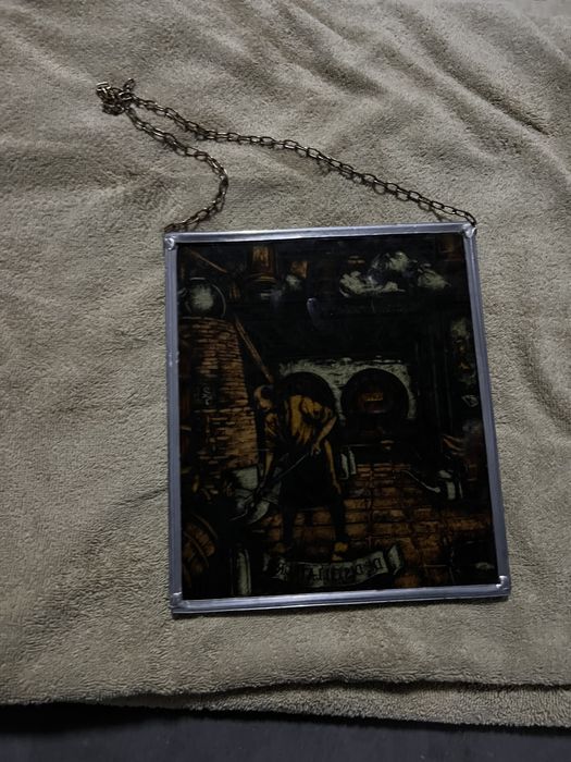 Pintura em vidro muito antiga