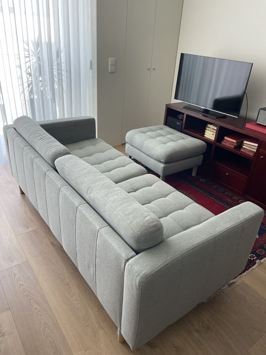 LANDSKRONA sofá de 3 lugares IKEA, Gunnared verde claro.