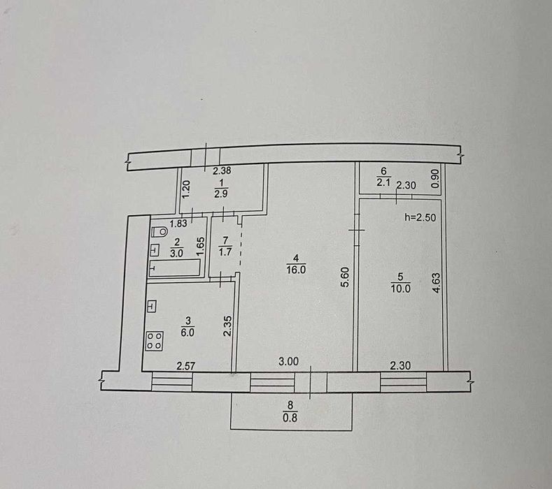 Квартира 2кім в центрі від власника