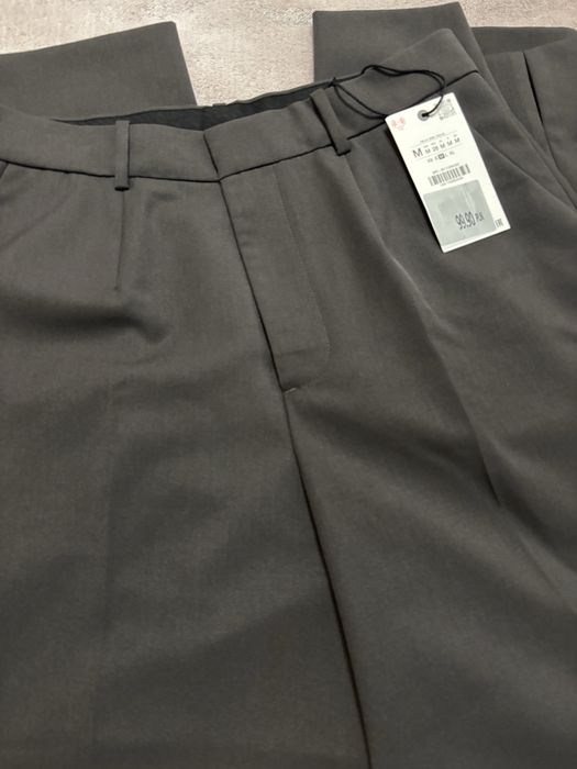 Брюки Zara M/L сіро-коричневі