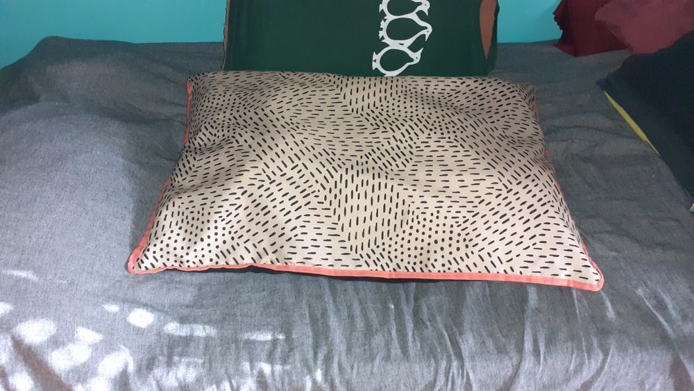 Almofada cama cão M 75x50x10 semi nova