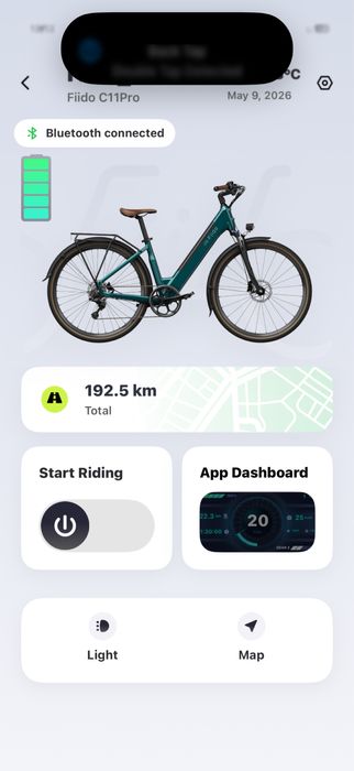 Bicicleta elétrica Fiddo C11 pro + extras