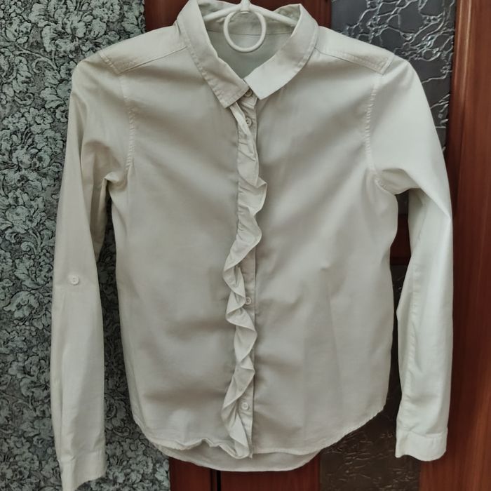 Белая блуза для девочек.