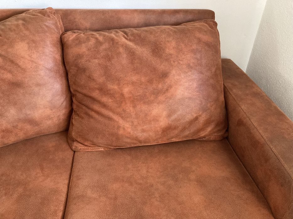 Sofá em pele como novo