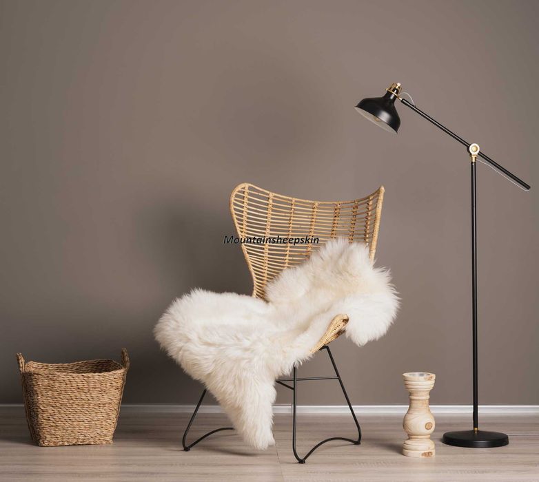 Skóra Owcza Naturalna Biała GIGANT XXXL Skóry Naturalne