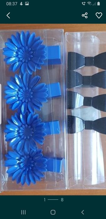 Klamry i spinki do zasłon firan efekt 3D