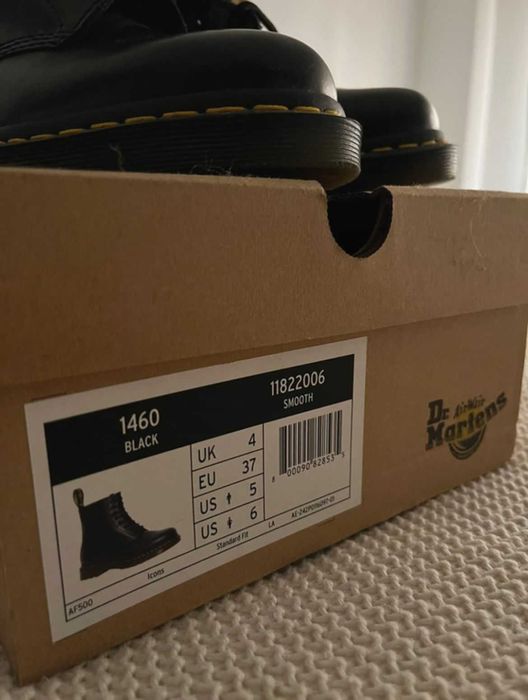 Botas Dr Martens 1460 black smooth leather