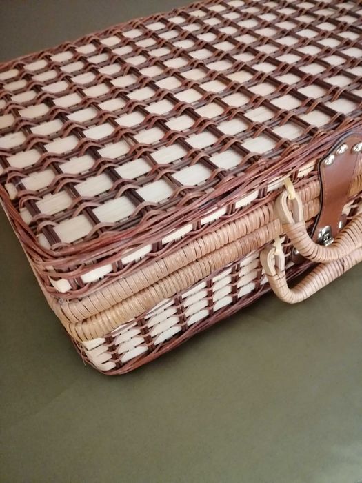 Cesta de piquenique vintage