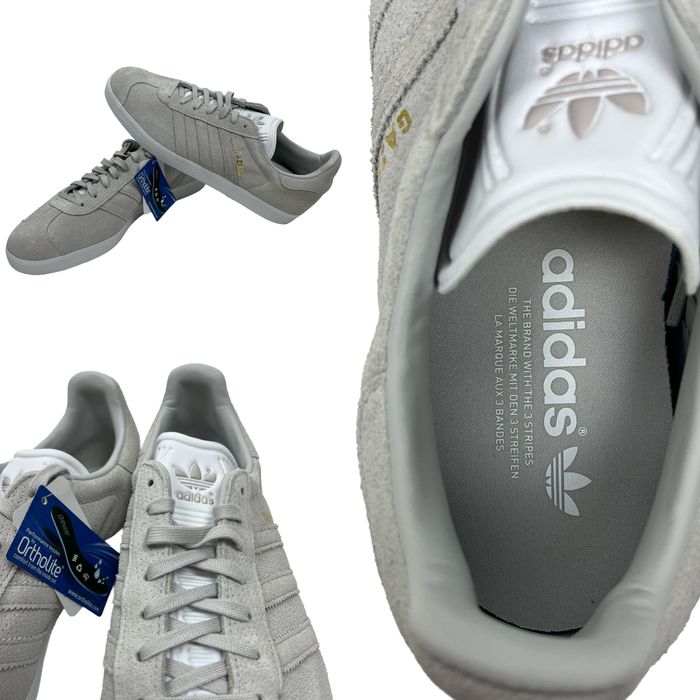 ОРИГІНАЛ чоловічі кросівки Adidas Gazelle кеди газелі білі сірі нові