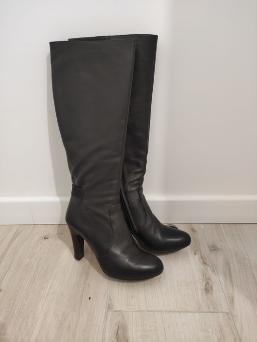 kozaki skórzane czarne bruno premi rozm.36