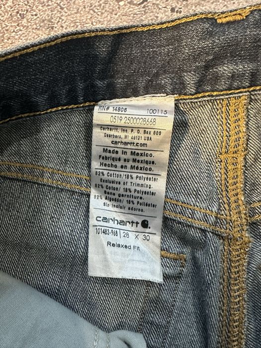 carhart dark blue sleam fit  jeans