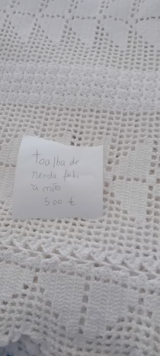 Colcha de renda branca
