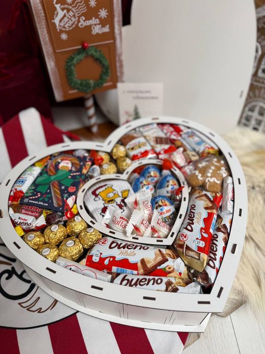 Подарунковий бокс Серце в серці  великий вибір